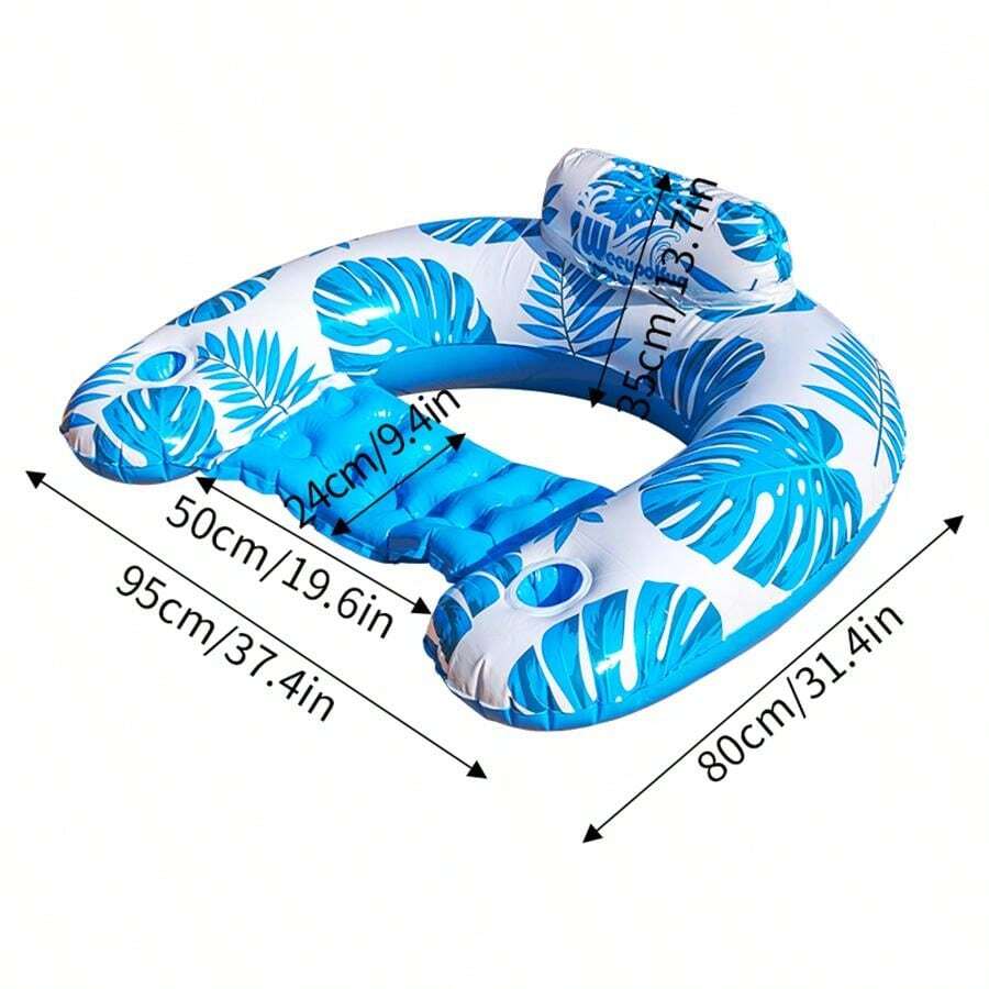 Lit flottant gonflable WAHAISON en PVC pour piscine, hamac-canapé d'eau, rangée flottante