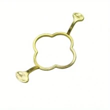 1 件金属蜡封模具 0.9 英寸圆形花心三叶草形状模具 DIY 工艺粘性蜡封婚礼蜡封适用于 DIY 工艺婚礼邀请卡信封礼品酒包装返校、返校、学校用品