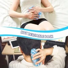 1/2 pezzi Borsa del ghiaccio riutilizzabile, uso caldo e freddo, cuscinetto termico per bambini e adulti, borsa refrigerante per mantenere fresco, riscaldare le mani, rilassare gli occhi stanchi, regalo