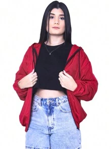 Women Jackets - 紅色 - 查看 1