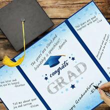 1本2024畢業簿，2024畢業派對裝飾用，大學/學院畢業紀念冊簽名本，獨特的畢業禮物贈送給朋友和同學 - 酒紅色 - 查看 6