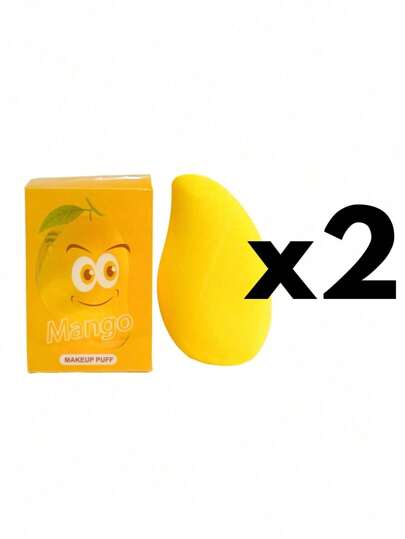 Kit com 2 Esponja Para Maquiagem Formato Manga