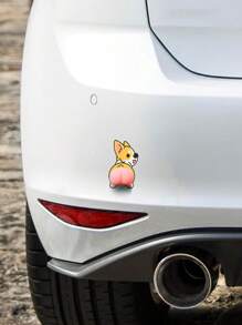 2pcs Puppy Themed Silicone Soft Squeeze Anti-Collision Pressure Relief Toy For Car/Fridge - Pink - View 8