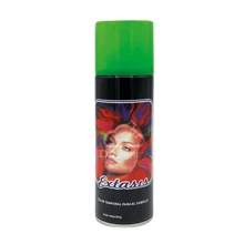 SPRAY EXTASIS DE COLORES, COLOR TEMPORAL EN TU CABELLO 1PZ VARIOS COLORES. FIJADOR Y COLORACION 2 EN 1  COLOR TEMPORAL - Verde Lima - Ver 2
