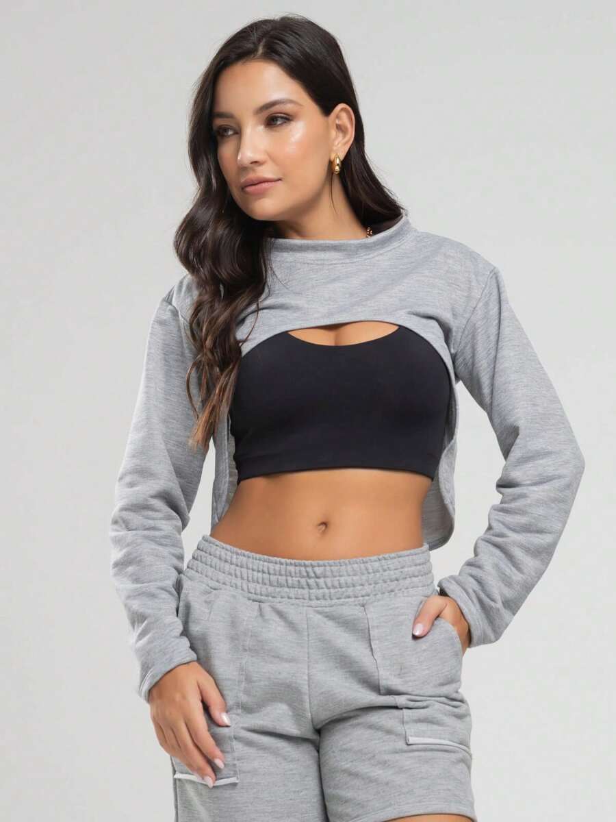 Vicbela Women Coats - Grey - View 1