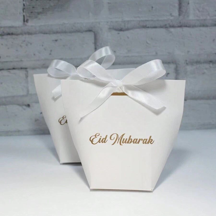 5入/10入Eid Mubarak糖果包裝禮袋，適用於節日慶祝、婚禮派對贈禮袋 - 彩色 - 查看 1