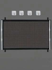 1pc Cổng lưới an toàn cho bé, Cổng phòng khách trong nhà hình chữ nhật, Quà tặng trang trí gia đình tiệc mừng em bé - màu đen - Xem 4