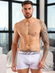 Luega Kit Com 03 Cuecas Boxer Masculina Sem Costura Altomax Premium Confortáveis Cores Variadas - Multicolorido - Visão 6