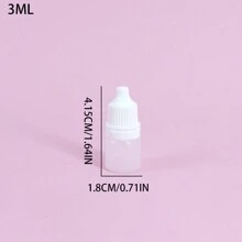 12pcs Eye Drop Bottles, Multiple Sizes 3ml/5ml/10ml Clear Plastic Bottles For Liquid Dispensing, Eye Drops, Ink And Pigment Storage - Clear - View 9