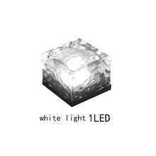 1 đèn gạch đá năng lượng mặt trời, đèn gạch lát sàn, đèn đá viên vuông 1LED/4LED, thích hợp cho nhiều cảnh trang trí, bầu không khí, đèn chiếu sáng và đèn bãi cỏ ở sân trong, vườn, lối đi và cầu thang., đèn chiếu sáng ngoài trời cho lối đi, sân, hiên - nhiều màu - Xem 13
