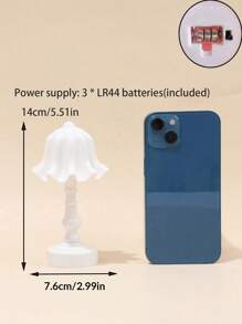 1件花朵造型迷你LED檯燈,房間與居家裝飾小夜燈,室內臥室裝飾燈,嬰兒與女孩房裝飾燈 - 花瓣 - 查看 11