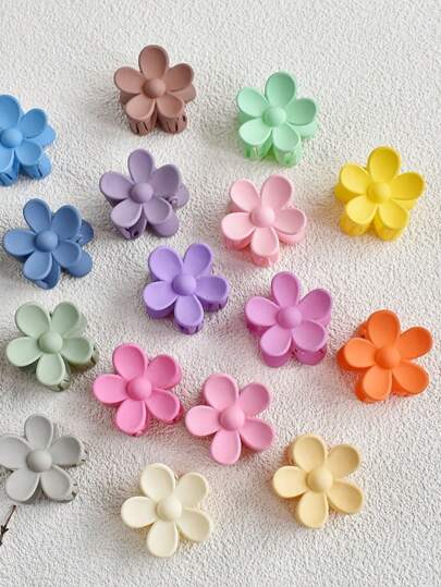 10 件女士可爱简约哑光花朵发夹，适合日常使用、学校、办公室、旅行、度假和作为礼物发夹发夹发夹发夹发夹，沙滩配饰秋冬发饰女士度假装女士