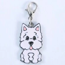 1pc Bulldog Keychain Animals Dogs Pendants Jewelry Making DIY Tag Handmade Crafts Charms Lovely Dog Jewelry Gifts Car Accessories Bag Charm
