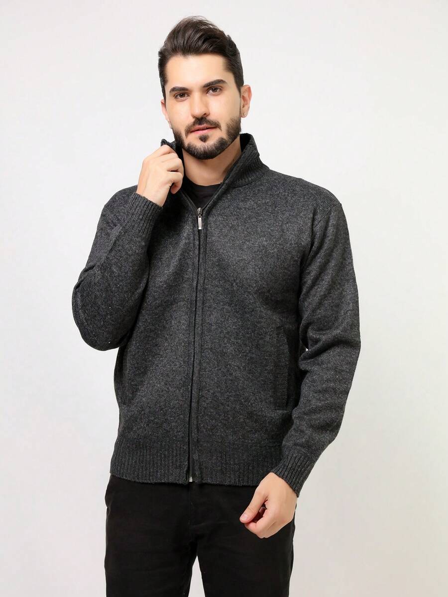 Men Sweaters - 黑色 - 查看 1