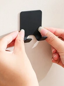 1 Universal Rack, Multifunctional Manual Razor Hanging Rack Powerful Sticky Hooks No-Drill, Wall Mounted Non-Stick Razor Storage Rack, Bathroom Storage Plug Rack, Self-Adhesive Wall Hooks, Bathroom Accessories - Multicolor - View 5