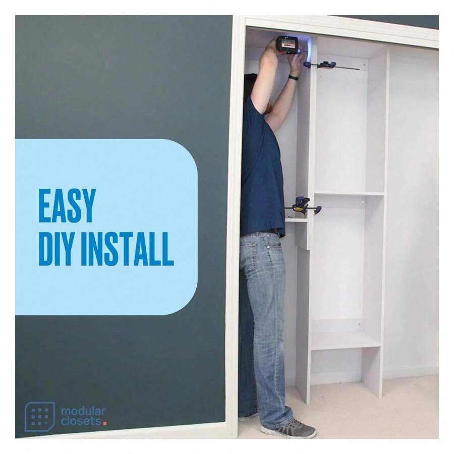 Tall Hanging Closet Unit Modular Closet System For Hanging Corner