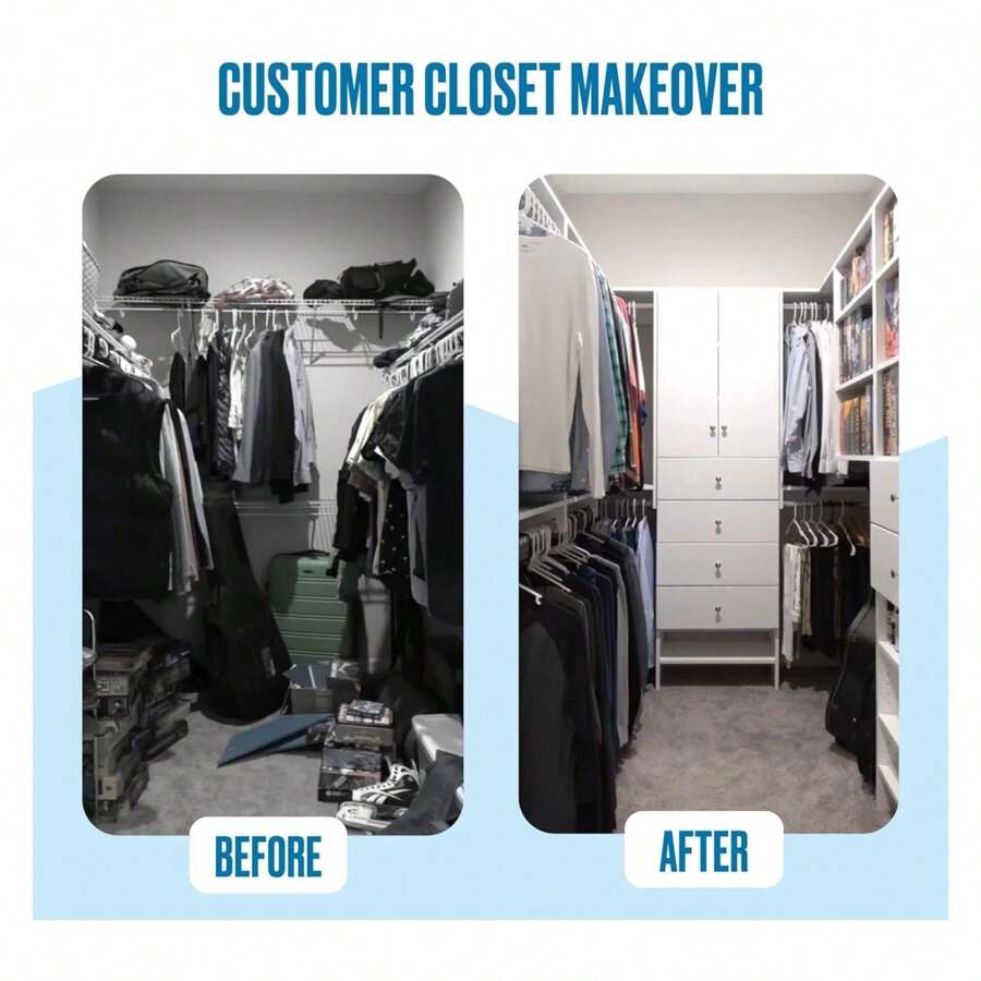 Tall Hanging Closet Unit Modular Closet System For Hanging Corner