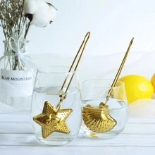 1 pièce Infuseur à thé en forme de boule en acier inoxydable, créatif passoire à thé, filtre à épices, accessoire de cuisine - Multicolore - Voir 4