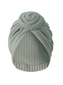 1 peça Chapéu/Cachecol envolvente elástico feminino em cores sólidas/multi-cores, novo Beanie com Nó Retrô, Faixa de cabeça Europeia e americana elegante e versátil, mantém aquecido