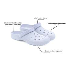Men Clogs - Đen và trắng - Xem 2