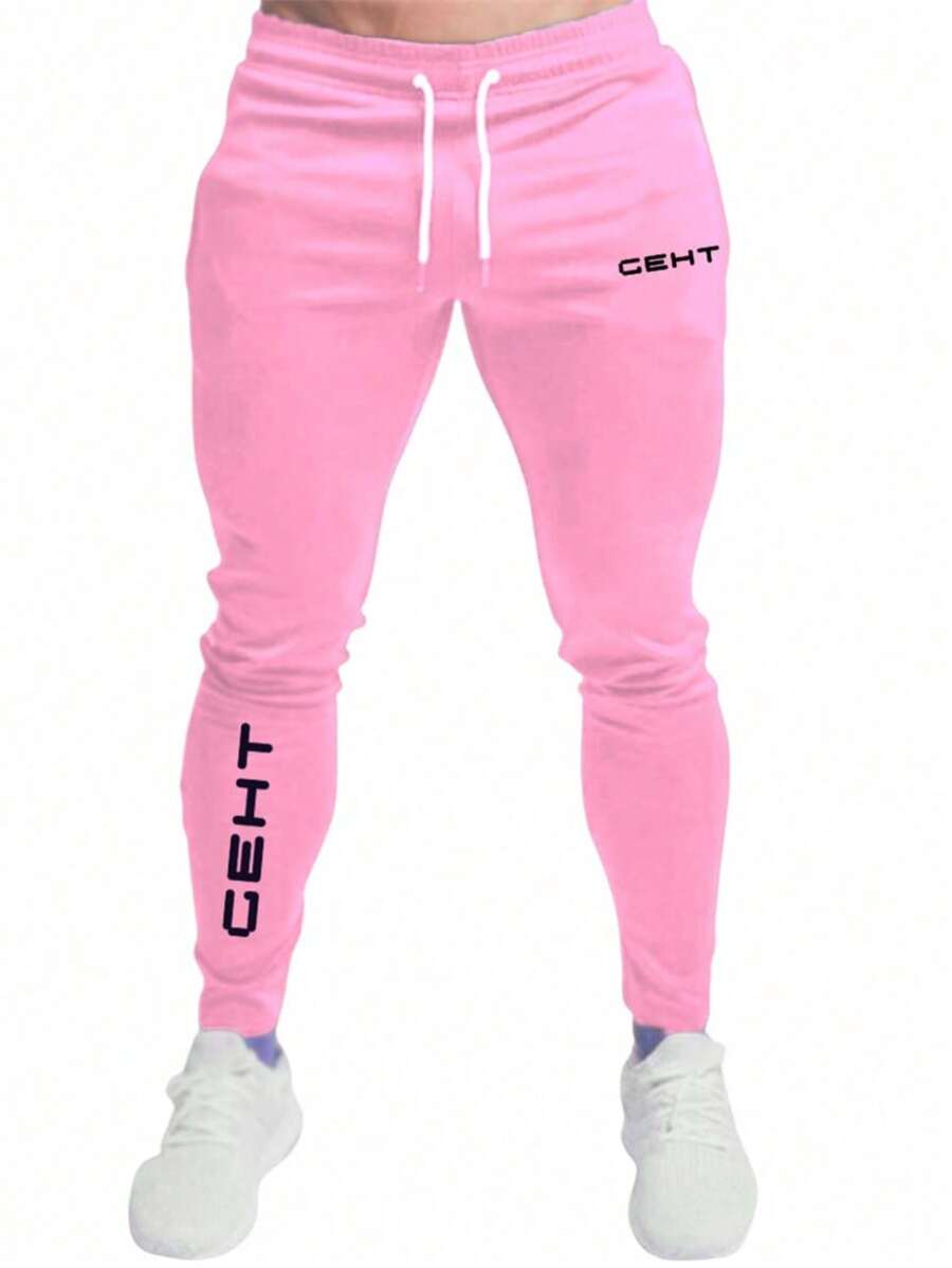Men Sweatpants - Màu Hồng baby - Xem 1