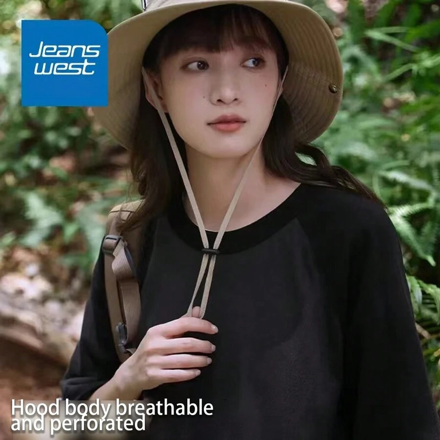 夏季露營帽，防紫外線戶外透氣帽，寬邊遮陽帽適用於登山 - 彩色 - 查看 1