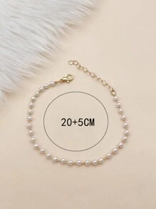 1 pièce Bracelet de cheville en argent orné de diamants en zirconium pour femme, brillant et à la mode, idéal pour les fêtes et les vacances