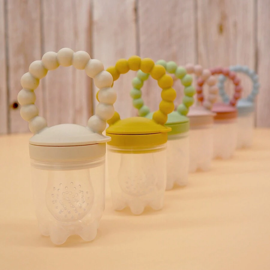 Baby Feeder Pacifier, Fruit And Vegetable Feeder Pacifier, Fruit Food Supplement Feeder Pacifier - Beige - View 1