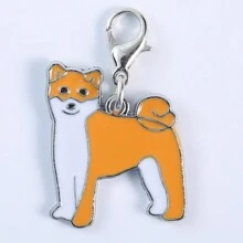 1pc Bulldog Keychain Animals Dogs Pendants Jewelry Making DIY Tag Handmade Crafts Charms Lovely Dog Jewelry Gifts Car Accessories Bag Charm