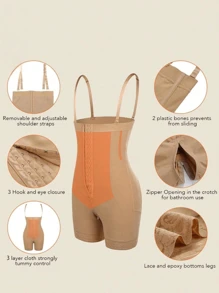 1 PIEZA Body de compresión moldeadora de talla grande Cintura alta Body Shaper Control de abdomen Faja Short Cinturón moldeador Faja, Panty