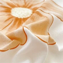 4入組/套植物和花卉卡通被套套裝（1*被套+2*枕套+1*床單，不含被芯），清新卡通植物印花床上用品套裝，柔軟舒適、親膚通季被套，適用於臥室、客房 - 黑色 - 查看 10