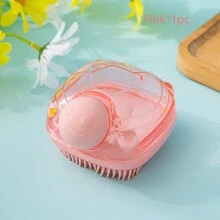 Bath Brush Scrubber Soft Silicone Pet Shower Grooming Shampoo Massage Dispenser For Short Long Haired Dogs And Cats