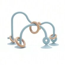 1套嬰兒矽膠吸附玩具，高椅托盤桌面玩具、咬咬玩具、沐浴玩具、感官玩具