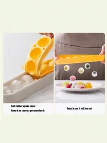 1 Dụng cụ nhà bếp làm đá viên bằng silicon, 6 Khuôn làm đá hình cầu được kết nối cho quầy bar, Khay đá hình tròn 6 ngăn, Đá viên, Tiệc, Du lịch, Đám cưới, Sinh nhật, Lễ tốt nghiệp, Tiệc độc thân, Cử nhân, Nhà bếp, Đồ dùng nhà bếp, Kho lưu trữ, Trang trí, Ngoài trời. - Một kích thước phù hợp với tất cả - Xem 4