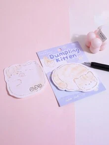 30 piezas de Notas adhesivas con forma de dibujos animados lindos, bloque de notas para estudiantes, recordatorios de mensajes - Multicolor - Ver 6