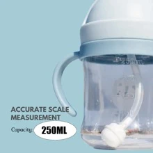 1pc Baby/Children's Learning Drinking Bottle, 250ml Water Cup/Infant Bottle With Straw