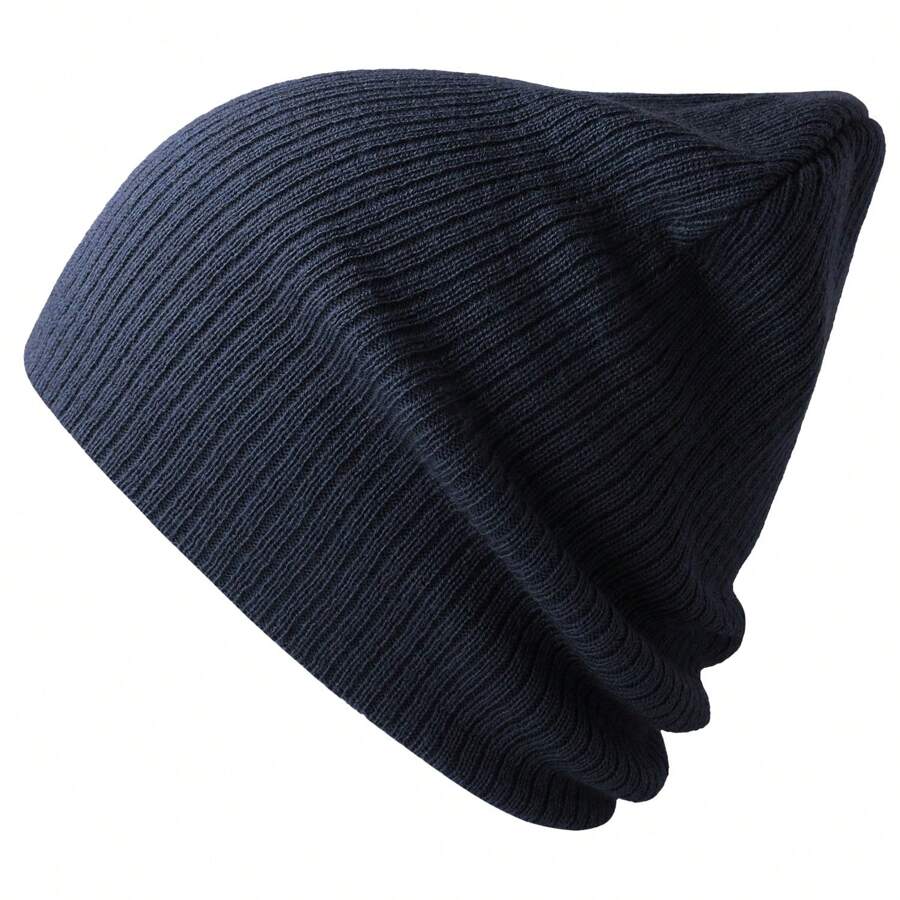 Atlantis Unisex Adult Brad  Slouch Beanie (Navy) - Navy Blue - View 1