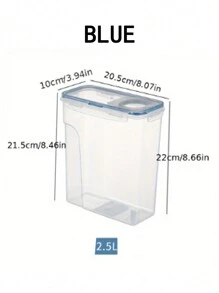 1pc Flip-Open Rice Storage Box Snacks Organizer & Fresh-Keeping Container - Multicolor - View 8