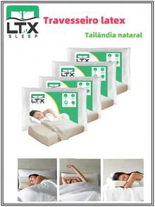Latex Pillows - trắng - Xem 1