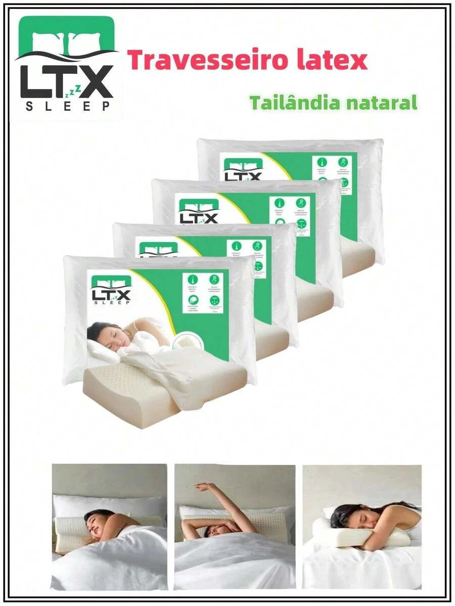 Latex Pillows - trắng - Xem 1