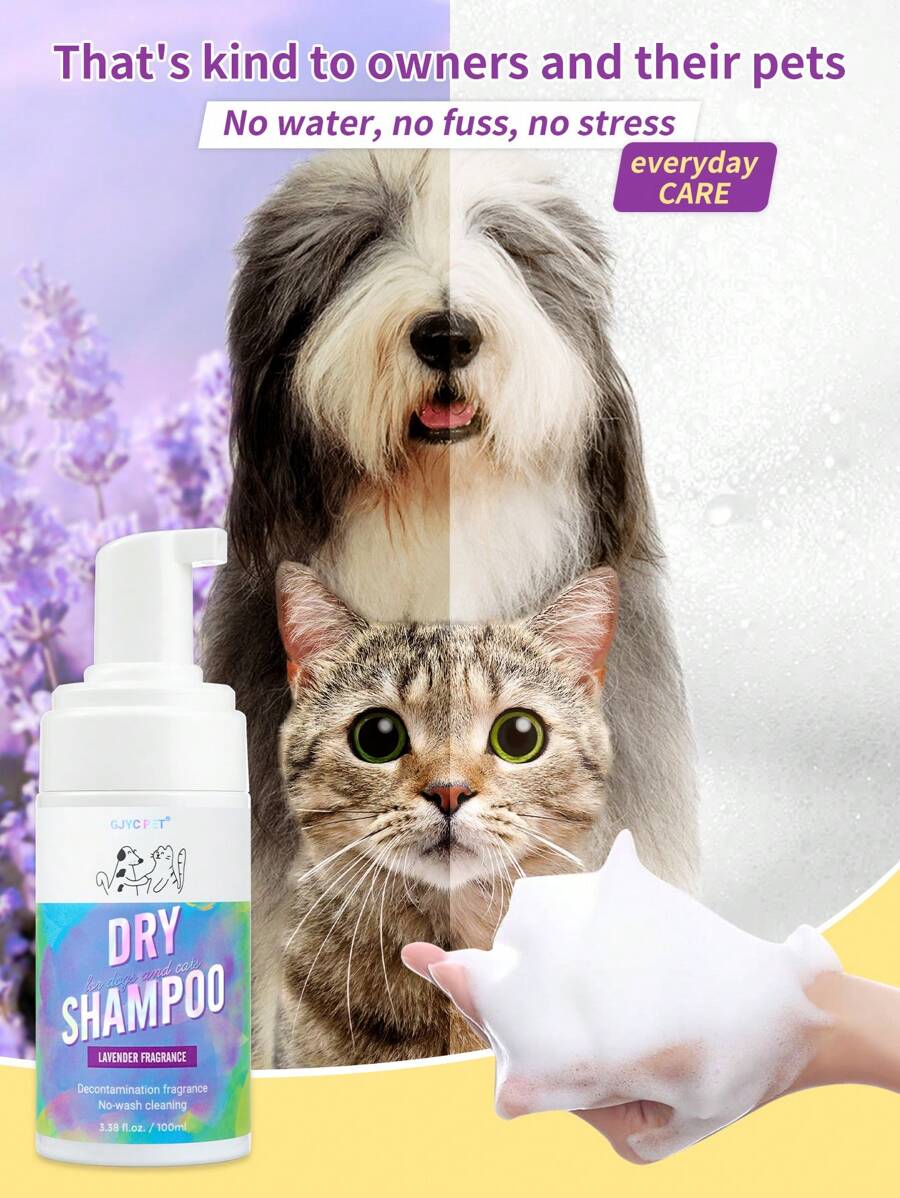 Waterless Foaming Shampoo For Dogs & Cats Natural Pet Shampoo Dry Shampoo For Bathless
