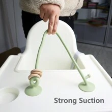 1套嬰兒矽膠吸附玩具，高椅托盤桌面玩具、咬咬玩具、沐浴玩具、感官玩具