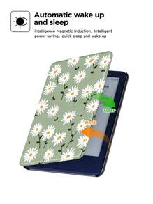 Ốp lưng điện thoại mùa hè Apple Daisy Flower Kindle Case tương thích với Kindle Paperwhite thế hệ thứ 11 năm 2021 (6,8 inch) / Kindle thế hệ thứ 10 năm 2019 (6 inch) / Kindle (thế hệ thứ 11) phát hành năm 2022 (6 inch), có chức năng Tự động đánh thức/Ngủ - Nhiều màu - Xem 7