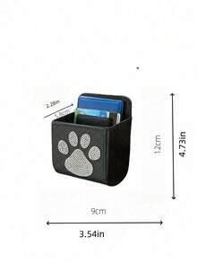 1 Túi Lưu Trữ Cửa Thoát Khí Đa Chức Năng Mới Cho Ô Tô Để Sắp Xếp Xe Của Bạn! - Hộp đựng in hình mèo đen - Xem 6