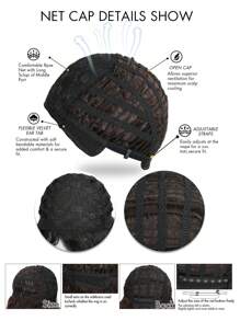 16 Inch Shawl Large Wave Roll Chemical Fiber Hair For With Bangs Fashion Men Synthetic Wig For Daily Or Holiday Party Halloween Costume Party Wear