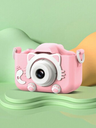 Reletech Digital Small SLR Camera, High-Definition Camera, Cartoon Cat Mini Photo And Video Camera, No Card Reader