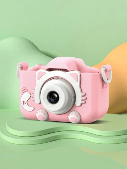 Reletech Mini Digital SLR Camera, HD Camera, Cartoon Cat Compact Photo & Video Camera, Memory Card Reader Not Included
