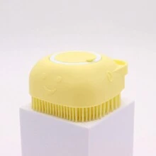 Bath Brush Scrubber Soft Silicone Pet Shower Grooming Shampoo Massage Dispenser For Short Long Haired Dogs And Cats
