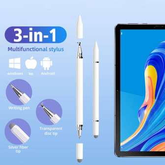 3 In 1 Universal Stylus Pen Drawing Stylus Touch Screen Pen Compatible With IPhone IPad Android