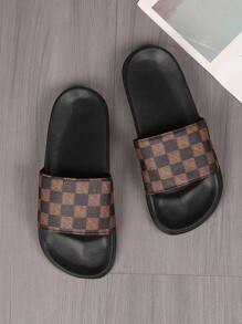 Men's Casual Slippers, Summer Comfortable Lightweight Open-Toe Slip-Ons, Fashionable Outdoor Beach Sandals